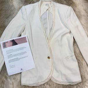 Kim Kardashian’s Helmut Lang Long Sleeve Silk Blazer, Size 8
